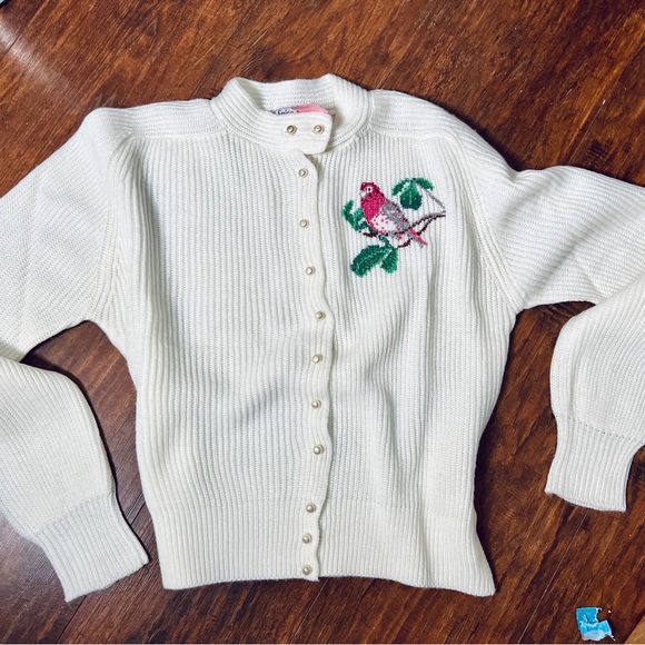 Vintage Spice of Life off white knit sweater - Picture 8 of 8